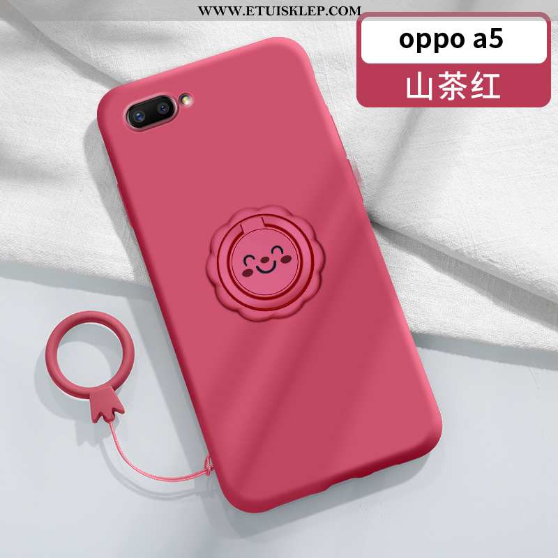 Obudowa Oppo A5 Cienkie Zakochani Super Ring Czerwony Netto Osobowość Trendy Sklep