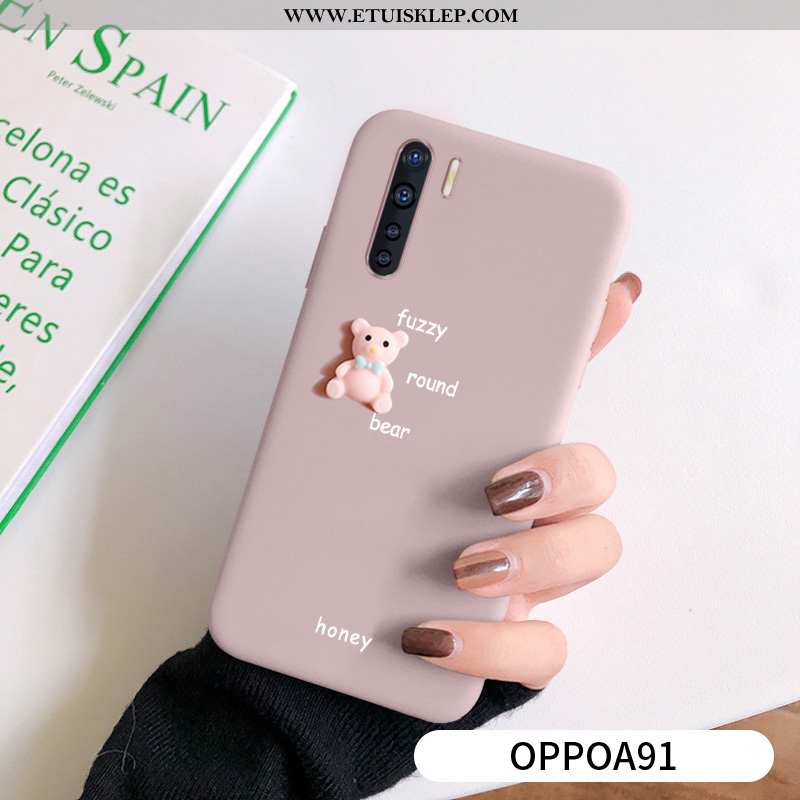 Obudowa Oppo A91 Nubuku Etui Futerał Trendy Zielony Cienkie Trójwymiarowy Oferta