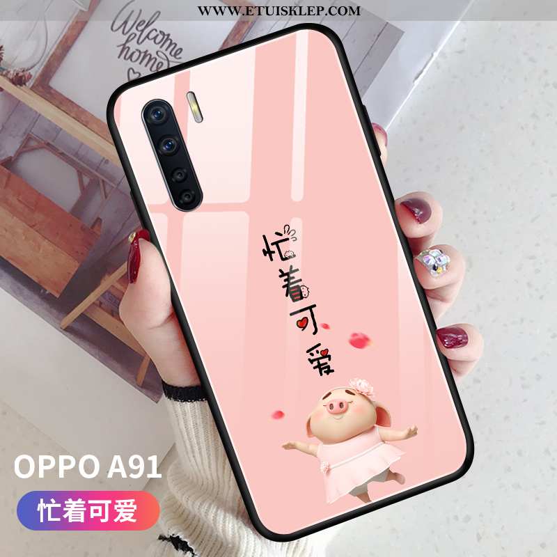 Obudowa Oppo A91 Ochraniacz Trendy Trudno Osobowość Piękny Miękki Różowe Na Sprzedaż