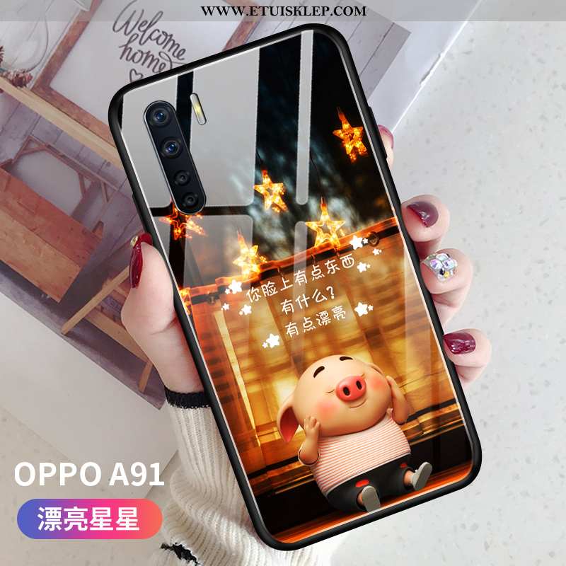 Obudowa Oppo A91 Ochraniacz Trendy Trudno Osobowość Piękny Miękki Różowe Na Sprzedaż