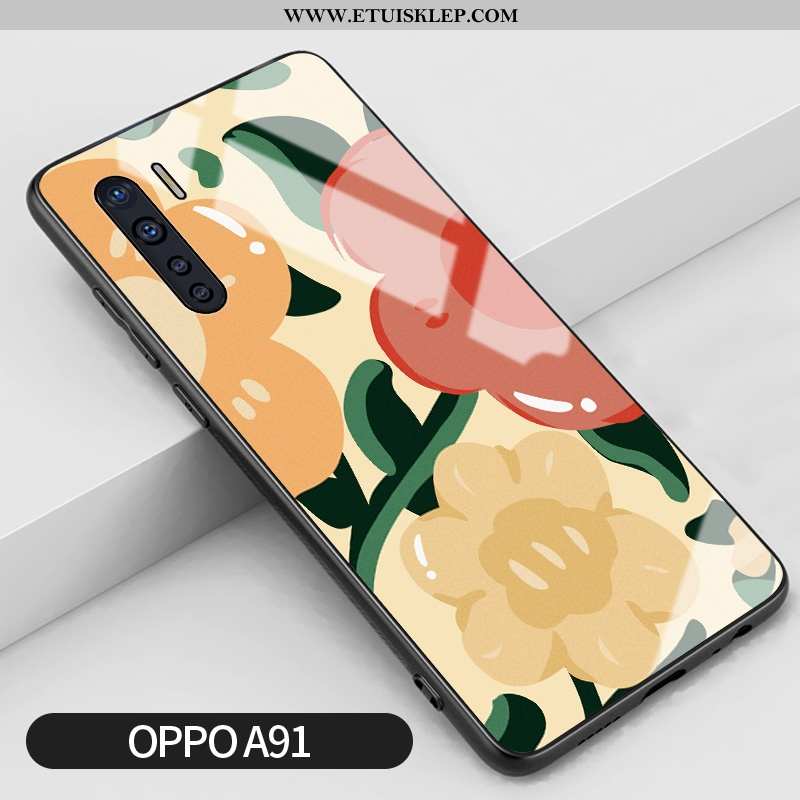 Obudowa Oppo A91 Trendy Etui Szkło Anti-fall Lustro Moda Vintage Dyskont