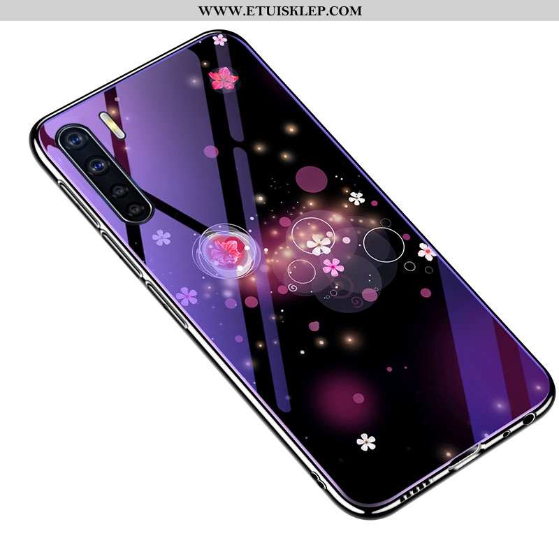 Obudowa Oppo A91 Trendy Purpurowy Etui Ochraniacz Szkło Hartowane Osobowość All Inclusive Kupię