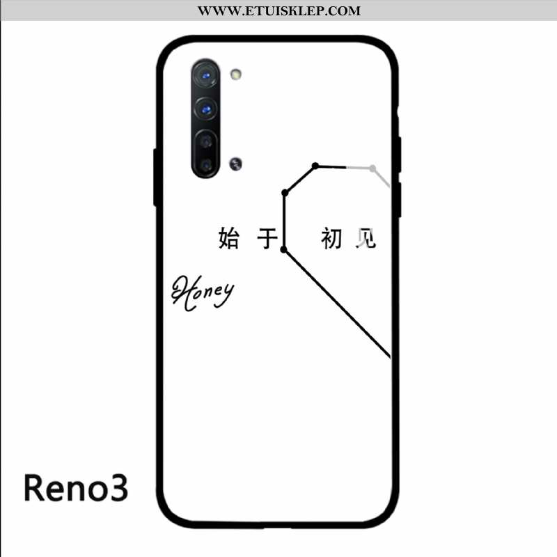 Obudowa Oppo Reno 3 Ochraniacz Etui Futerał Czerwony Netto Biały Telefon Komórkowy Trendy Tanie