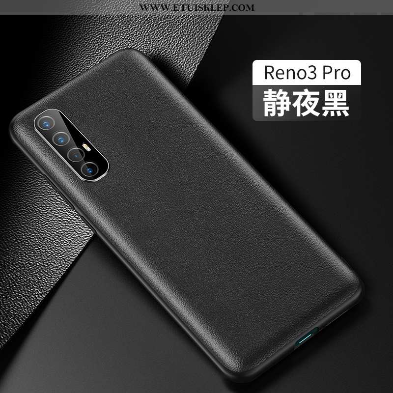 Obudowa Oppo Reno 3 Pro Cienkie Prawdziwa Skóra Moda Jakość Luksusowy Super Skóra Kup