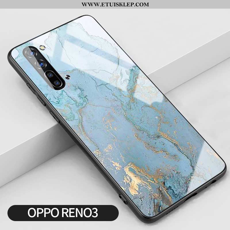Obudowa Oppo Reno 3 Szkło Futerał Telefon Komórkowy Duży Złoto Niebieski Proste Sklep