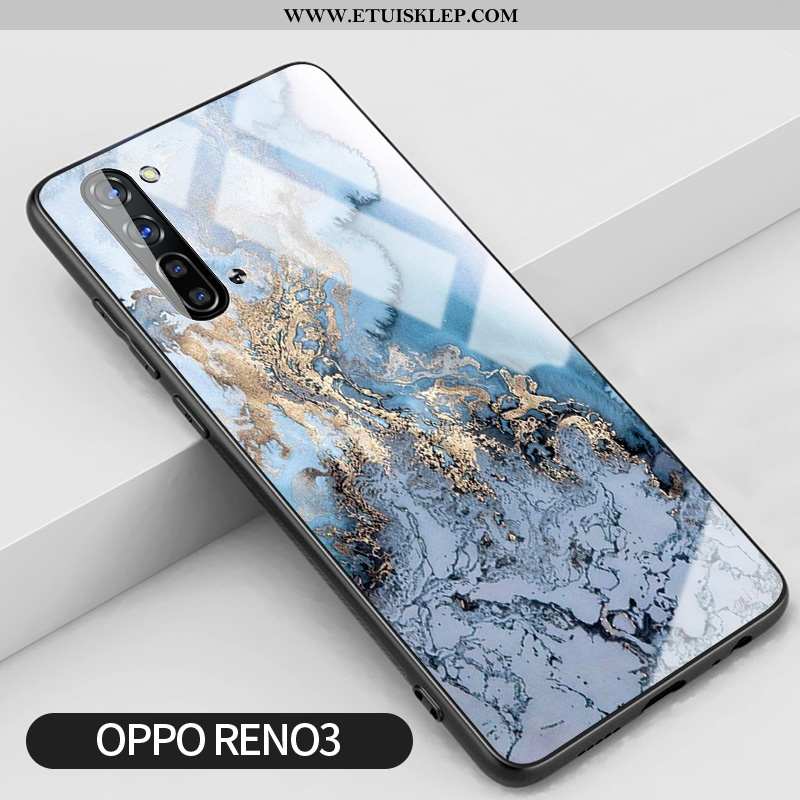 Obudowa Oppo Reno 3 Szkło Futerał Telefon Komórkowy Duży Złoto Niebieski Proste Sklep