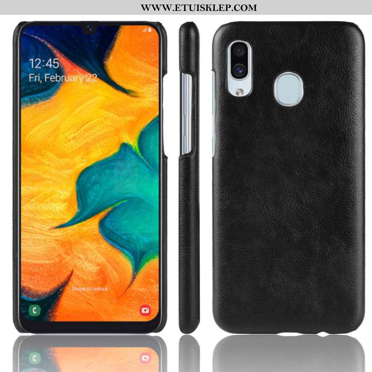 Obudowa Samsung Galaxy A20e Ochraniacz Trudno Futerał Litchi Czerwony Etui Wzór Online
