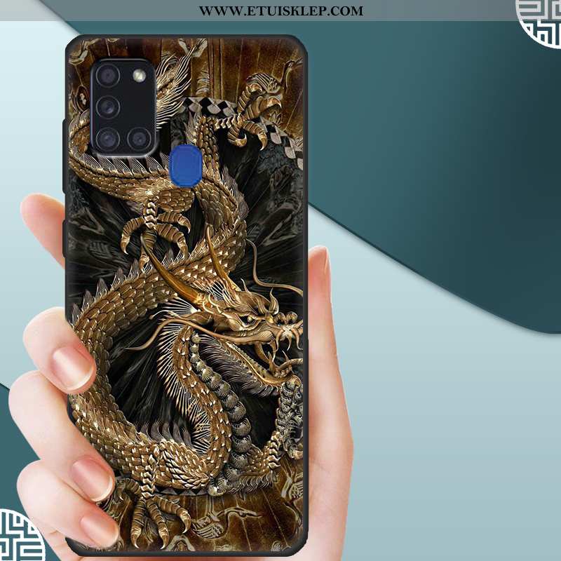 Obudowa Samsung Galaxy A21s Ochraniacz Czerwony Silikonowe Dostosowane Etui Futerał Miękki Dyskont