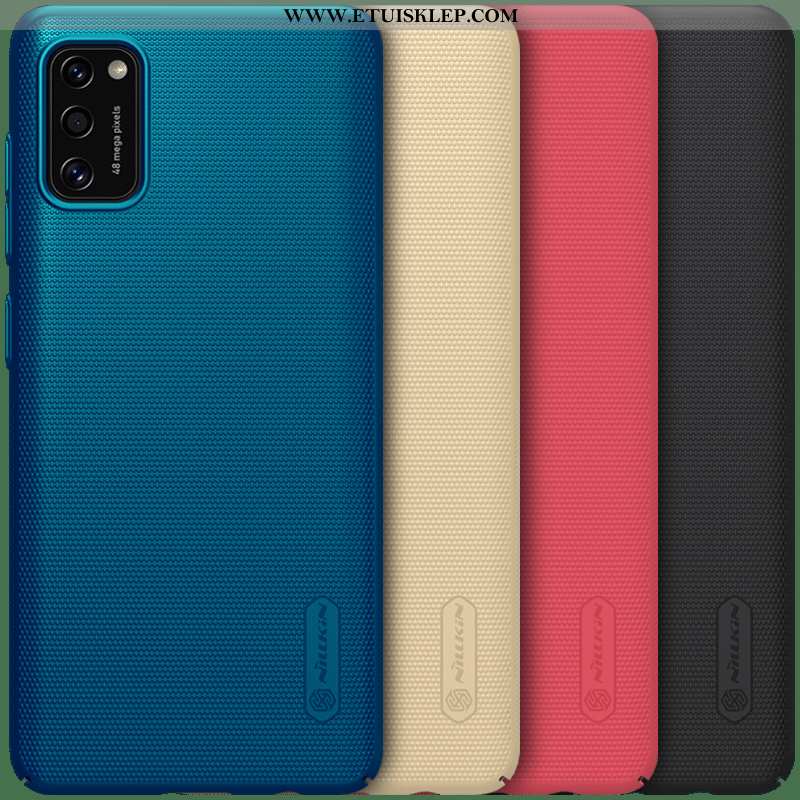 Obudowa Samsung Galaxy A41 Cienkie Nubuku Lekkie Gwiazda Anti-fall Etui Niebieski Tanie