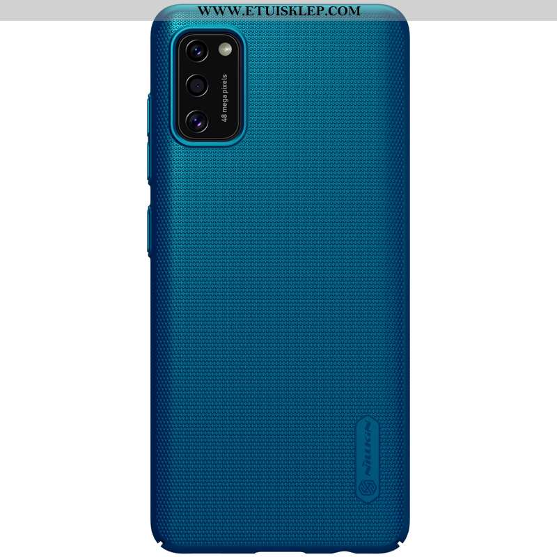 Obudowa Samsung Galaxy A41 Cienkie Nubuku Lekkie Gwiazda Anti-fall Etui Niebieski Tanie