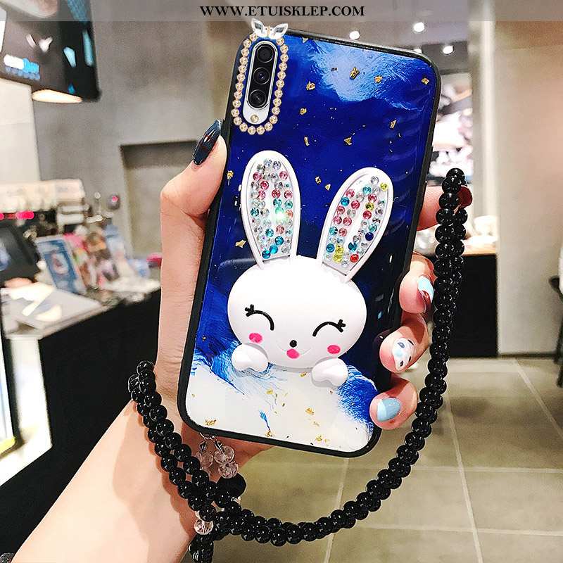 Obudowa Samsung Galaxy A50 Miękki Wspornik Gwiazda Anti-fall Wiszące Ozdoby Z Kryształkami Futrzany 