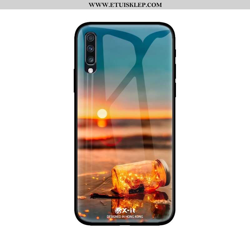 Obudowa Samsung Galaxy A50 Moda Purpurowy Kreatywne Gwiaździsty Nowy Trendy Szkło Dyskont