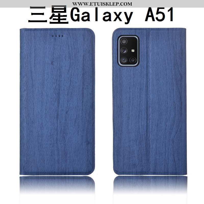 Obudowa Samsung Galaxy A51 Skórzane Etui Silikonowe Klapa Anti-fall Gwiazda Drzewa Tanie