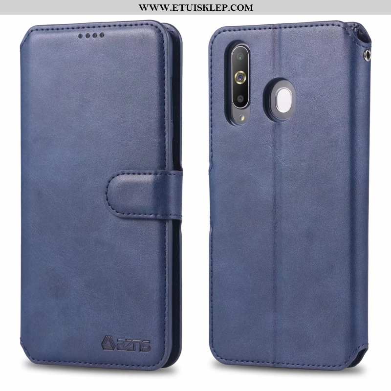 Obudowa Samsung Galaxy A60 Skórzane Etui Gwiazda Filmy Telefon Komórkowy Szkło Hartowane Brązowy Dys