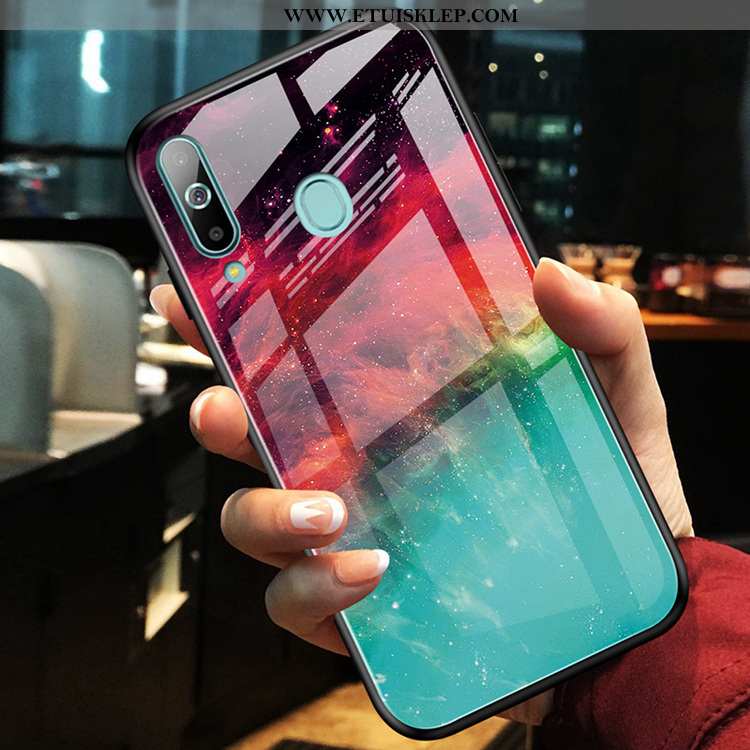 Obudowa Samsung Galaxy A60 Szkło Osobowość Gwiazda Futerał Telefon Komórkowy Wspornik Czerwony Tani
