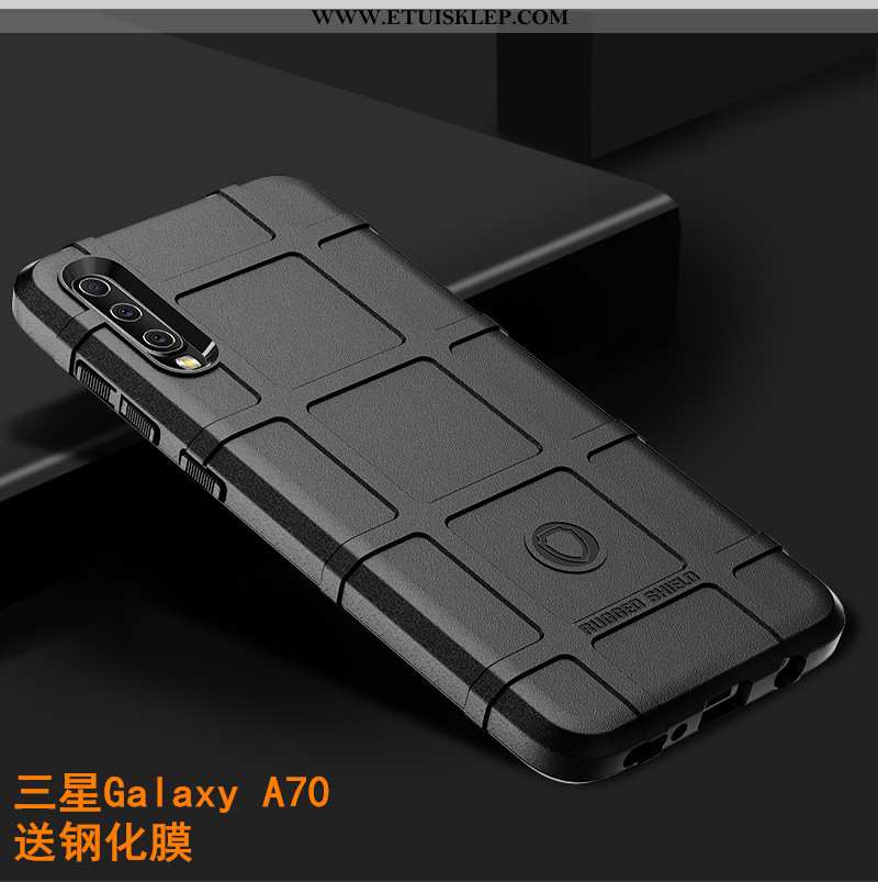 Obudowa Samsung Galaxy A70 Luksusowy Etui Czarny Ochraniacz All Inclusive Futerał Silikonowe Dyskont