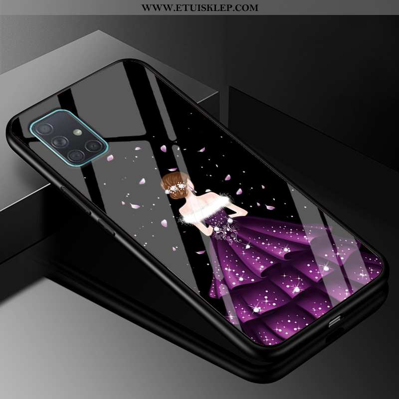 Obudowa Samsung Galaxy A71 Miękki Szkło Etui Telefon Komórkowy Futerał Gazy Czerwony Na Sprzedaż