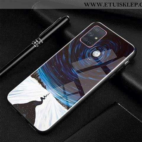 Obudowa Samsung Galaxy A71 Szkło Kreskówka Etui Ochraniacz Kreatywne Telefon Komórkowy Czarny Sklep