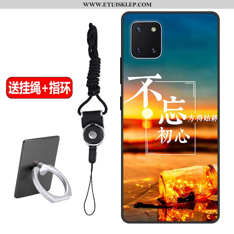 Obudowa Samsung Galaxy Note 10 Lite Ochraniacz Telefon Komórkowy Biznes Trendy Anti-fall Ciemno Nieb