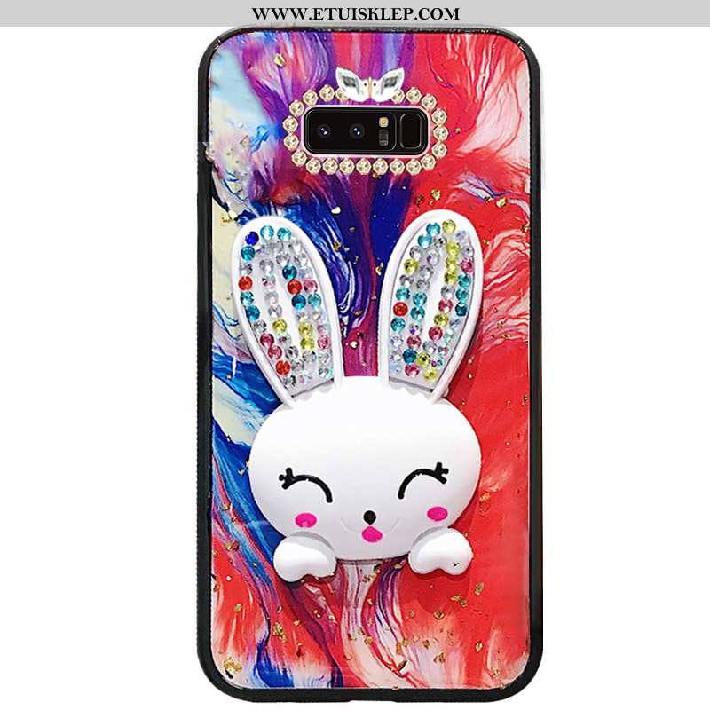 Obudowa Samsung Galaxy Note 8 Kreskówka Anti-fall Wspornik Bunny Ochraniacz Czerwony Netto Kreatywne