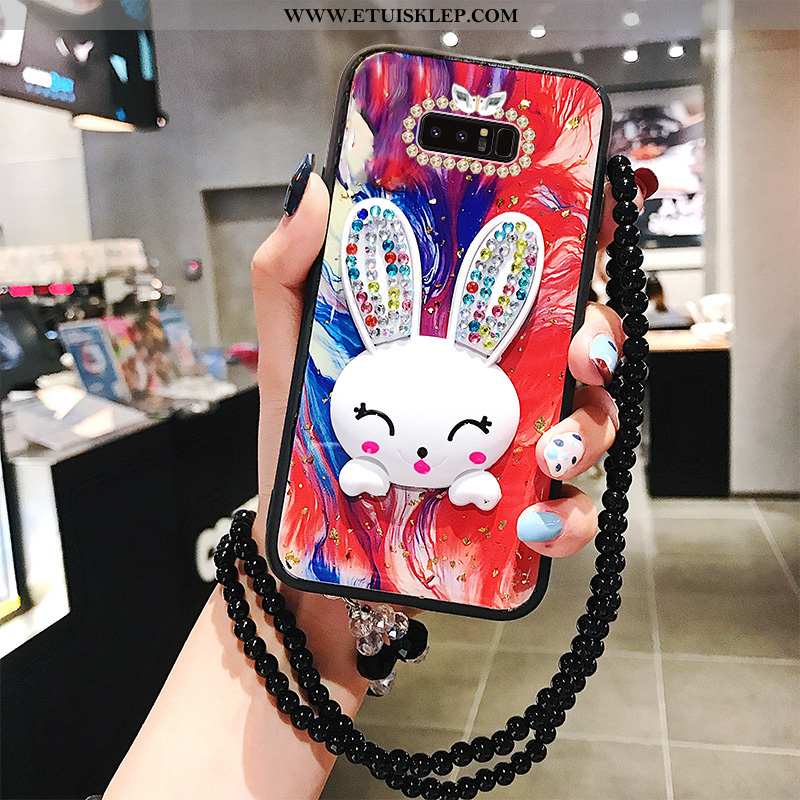 Obudowa Samsung Galaxy Note 8 Kreskówka Anti-fall Wspornik Bunny Ochraniacz Czerwony Netto Kreatywne