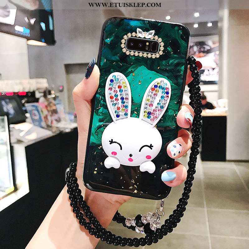 Obudowa Samsung Galaxy Note 8 Kreskówka Anti-fall Wspornik Bunny Ochraniacz Czerwony Netto Kreatywne