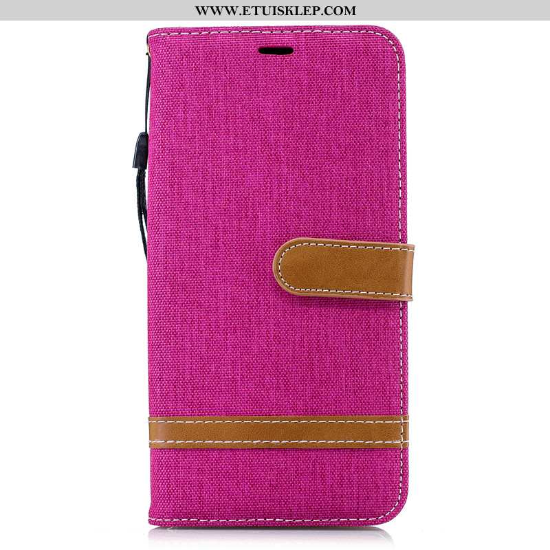 Obudowa Samsung Galaxy Note 9 Ochraniacz Czerwony Portfel Telefon Komórkowy All Inclusive Etui Denim