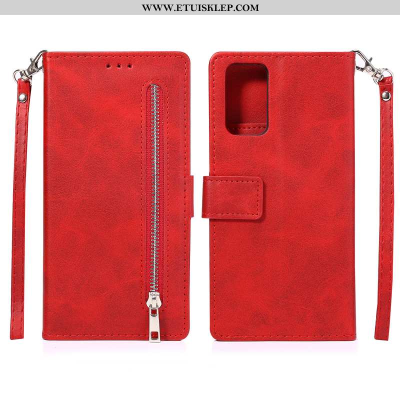 Obudowa Samsung Galaxy Note20 Ultra Skórzane Etui Czerwony Gwiazda Telefon Komórkowy Sprzedam