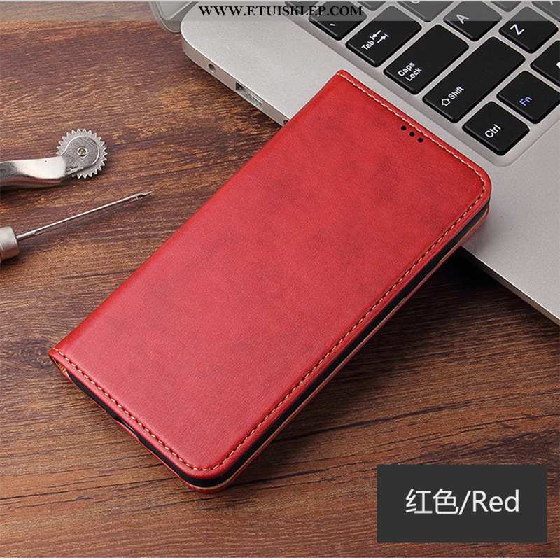 Obudowa Samsung Galaxy Note20 Ultra Skórzane Etui Telefon Komórkowy Czerwony Gwiazda Pokrowce Futera