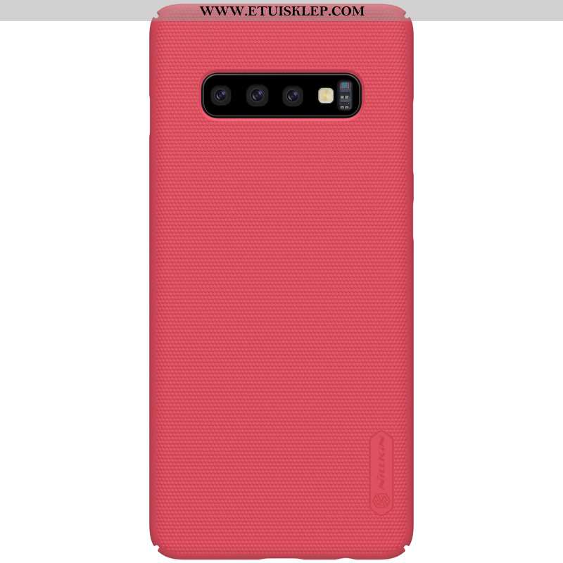 Obudowa Samsung Galaxy S10+ Nubuku Złoto Futerał All Inclusive Anti-fall Telefon Komórkowy Niebieski