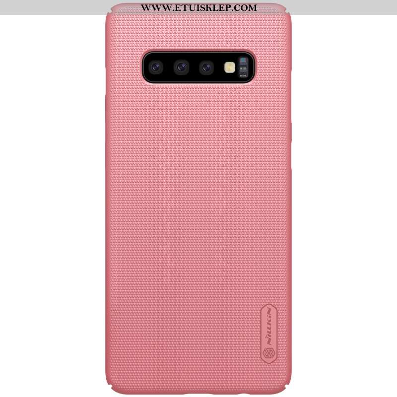 Obudowa Samsung Galaxy S10+ Nubuku Złoto Futerał All Inclusive Anti-fall Telefon Komórkowy Niebieski