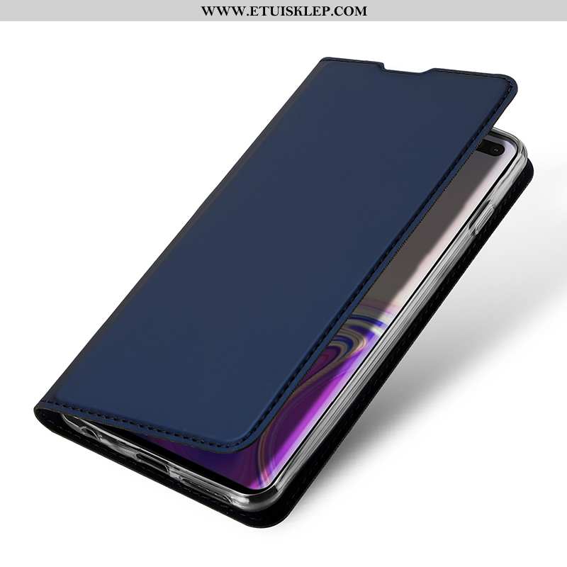 Obudowa Samsung Galaxy S10e Portfel Ochraniacz Ciemno Niebieski Biznes Futerał Karta Sklep