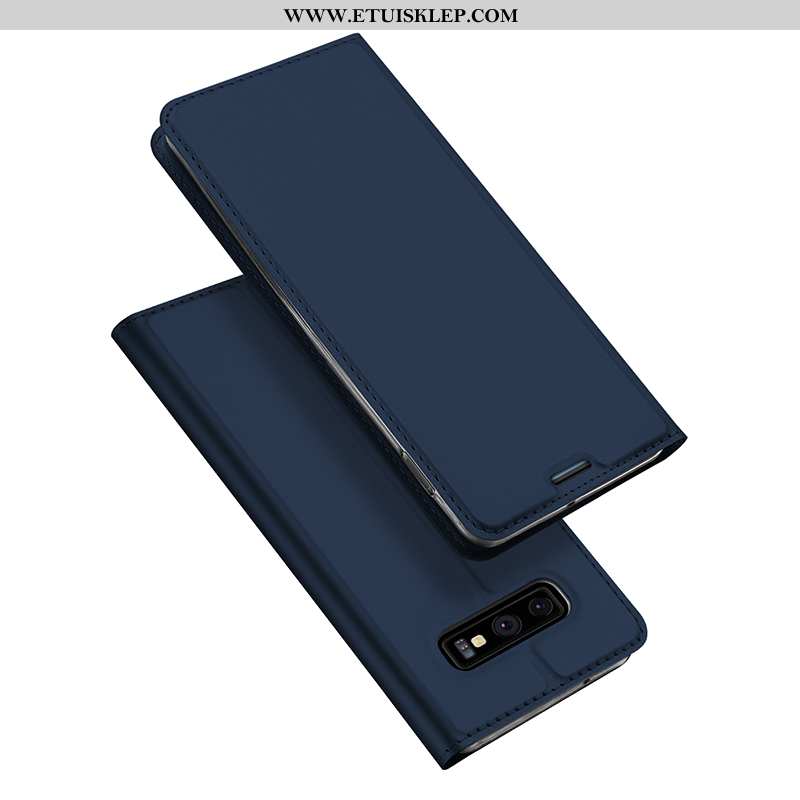 Obudowa Samsung Galaxy S10e Portfel Ochraniacz Ciemno Niebieski Biznes Futerał Karta Sklep