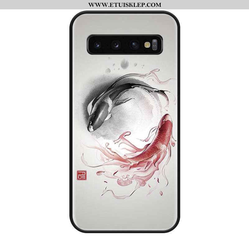 Obudowa Samsung Galaxy S10e Relief Silikonowe All Inclusive Zielony Telefon Komórkowy Gwiazda Futera