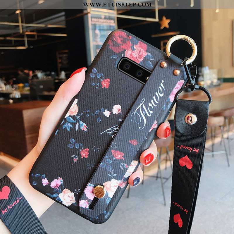 Obudowa Samsung Galaxy S10e Trendy Silikonowe Anti-fall Etui Czarny Futerał Ochraniacz Dyskont