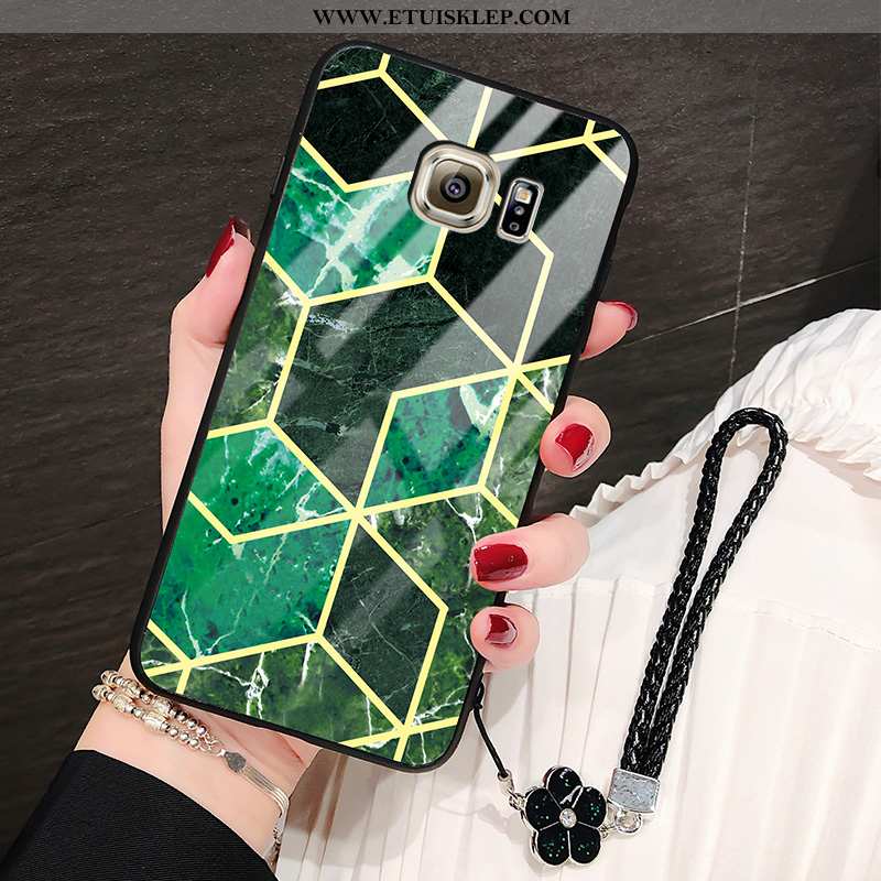 Obudowa Samsung Galaxy S6 Cienkie Zielony Etui Anti-fall Moda Gwiazda Duży Oferta