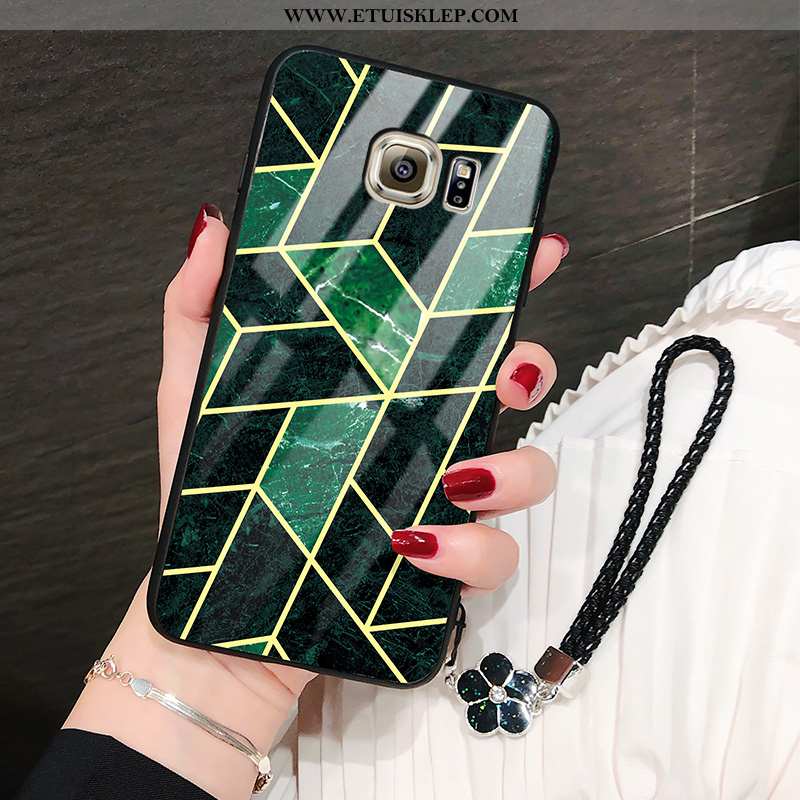 Obudowa Samsung Galaxy S6 Cienkie Zielony Etui Anti-fall Moda Gwiazda Duży Oferta