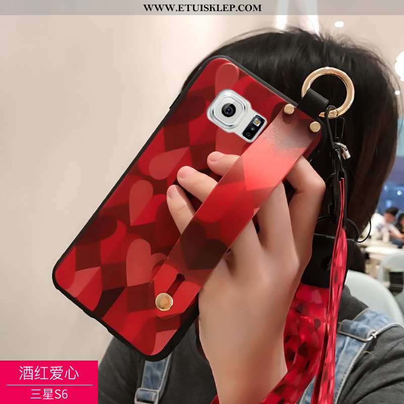 Obudowa Samsung Galaxy S6 Trendy Futerał Telefon Komórkowy Zakochani Czerwony Netto Czarny All Inclu