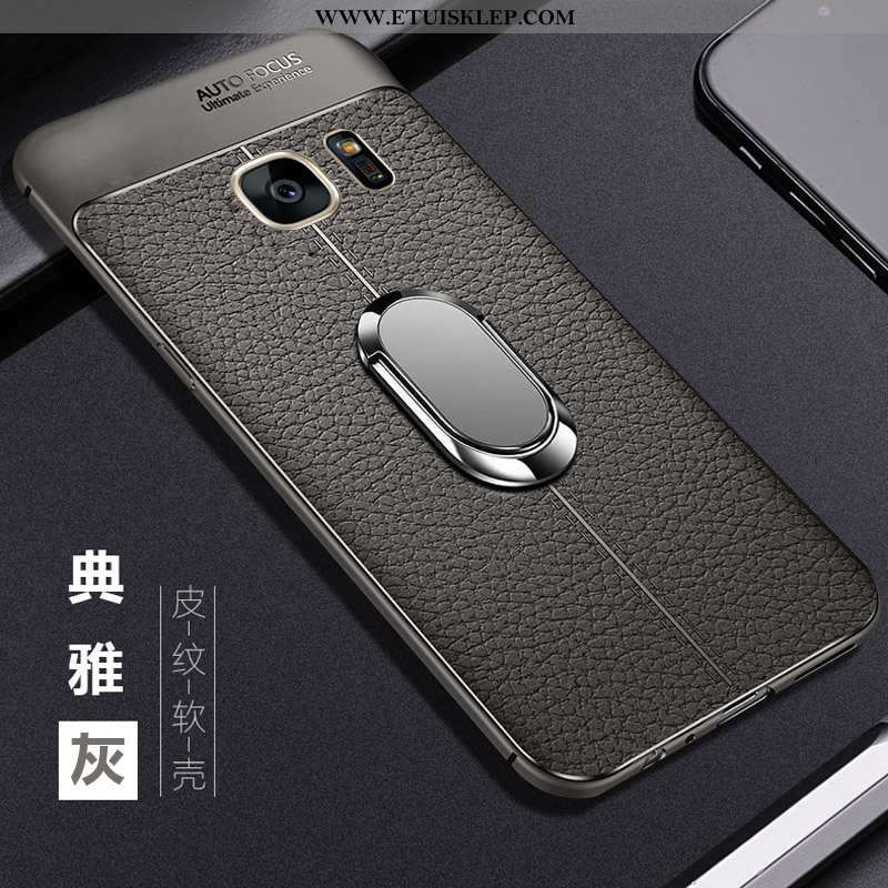 Obudowa Samsung Galaxy S7 Wzór Gwiazda Futerał Litchi Czarny Telefon Komórkowy Tani