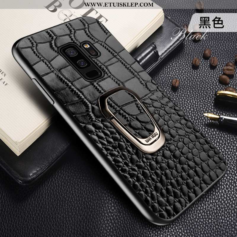 Obudowa Samsung Galaxy S9+ Skórzane Etui Ring Wspornik Magnetyzm Ochraniacz Czerwony Gwiazda Kup