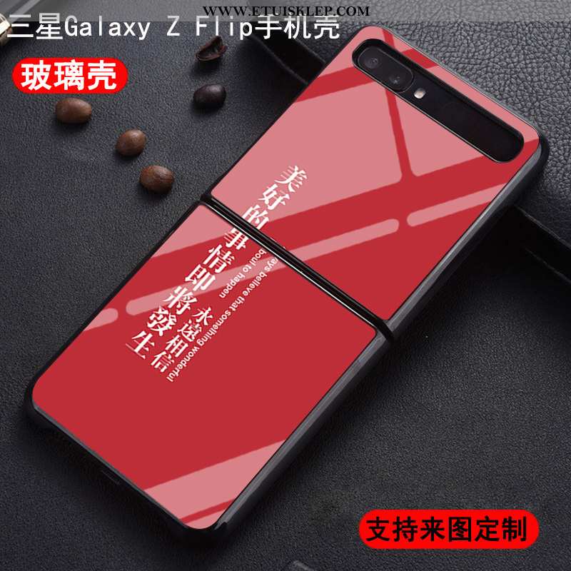 Obudowa Samsung Z Flip Ochraniacz Gwiazda Czerwony Telefon Komórkowy Składać Dostosowane Chiński Sty