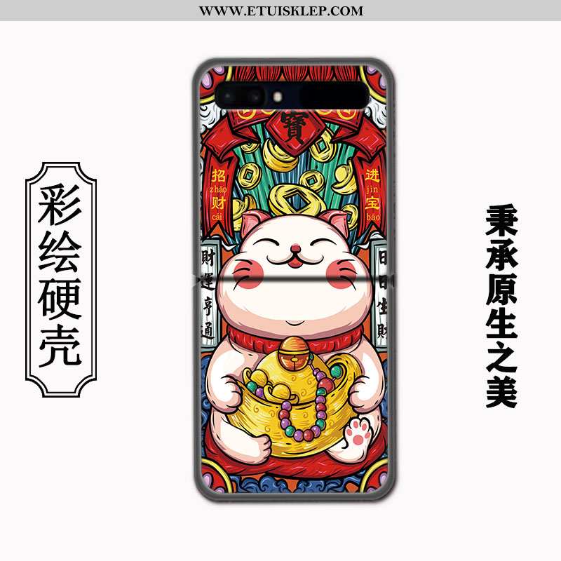 Obudowa Samsung Z Flip Ochraniacz Wzór Chiński Styl Telefon Komórkowy Dostosowane Proste Futerał Tan