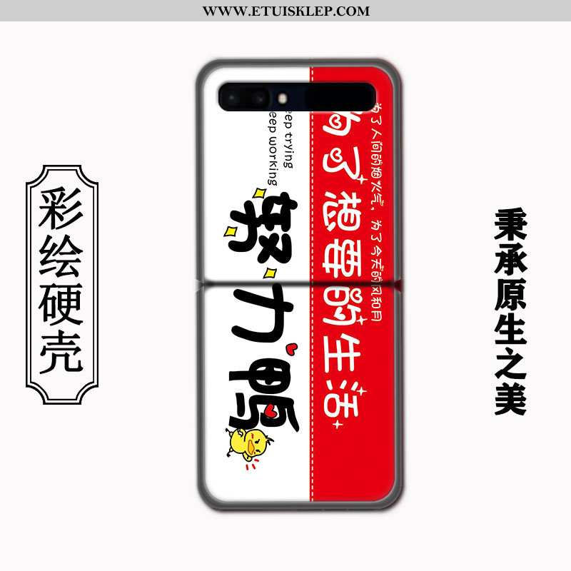 Obudowa Samsung Z Flip Ochraniacz Wzór Chiński Styl Telefon Komórkowy Dostosowane Proste Futerał Tan