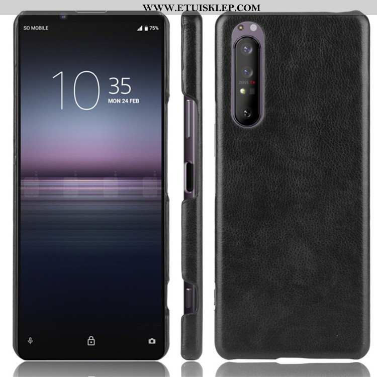 Obudowa Sony Xperia 1 Ii Ochraniacz Etui Trendy Trudno Litchi Czerwony Telefon Komórkowy Kupię