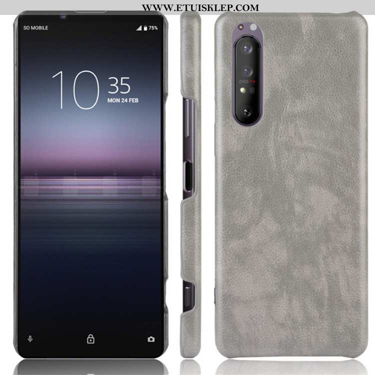 Obudowa Sony Xperia 1 Ii Ochraniacz Etui Trendy Trudno Litchi Czerwony Telefon Komórkowy Kupię