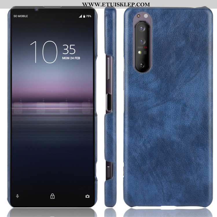 Obudowa Sony Xperia 1 Ii Ochraniacz Etui Trendy Trudno Litchi Czerwony Telefon Komórkowy Kupię