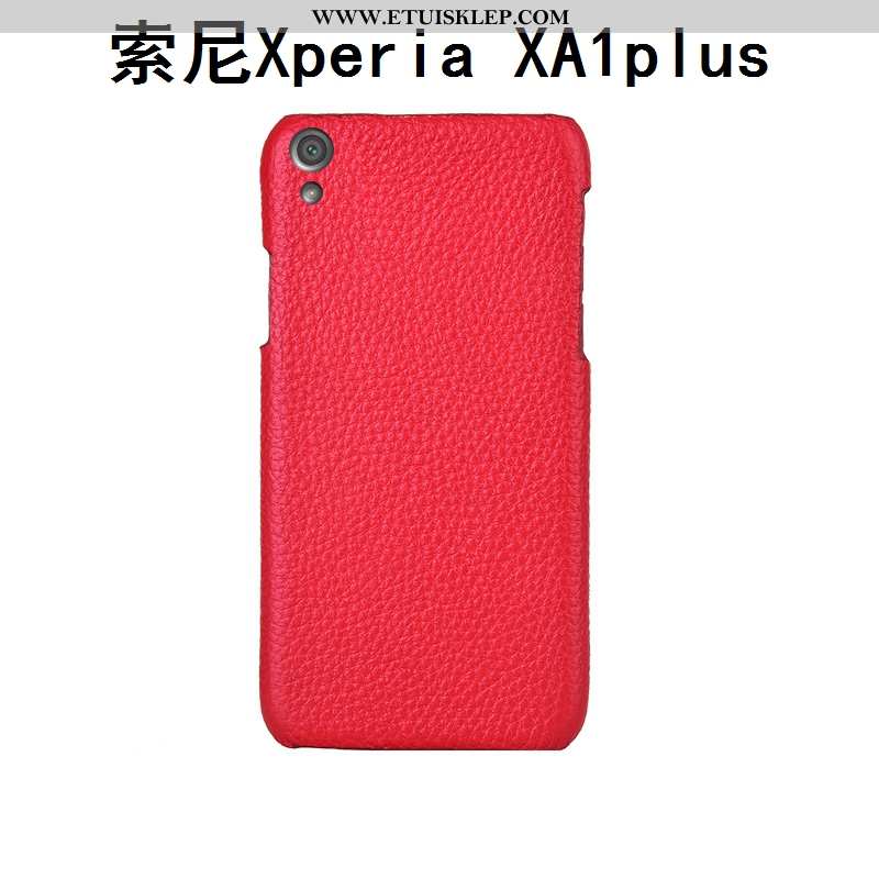Obudowa Sony Xperia Xa1 Plus Osobowość Luksusowy Telefon Komórkowy Dostosowane Moda Litchi Czerwony 