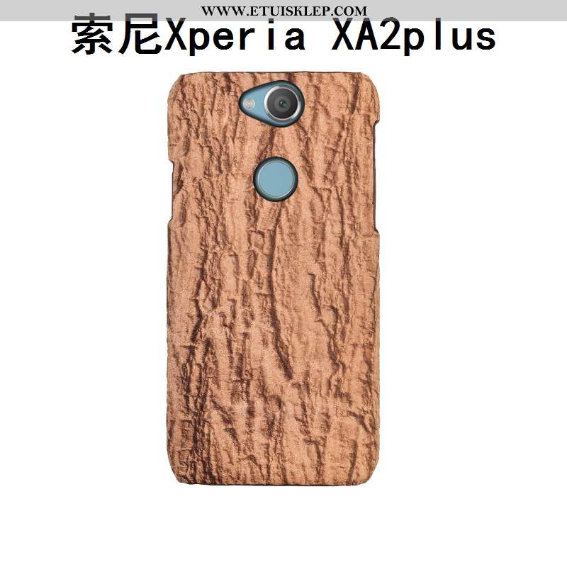 Obudowa Sony Xperia Xa2 Plus Kreatywne Tylna Pokrywa Skóra Telefon Komórkowy Drzewa Szary Dostosowan