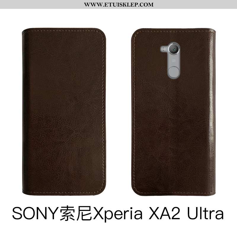 Obudowa Sony Xperia Xa2 Ultra Ochraniacz Vintage Miękki Biznes Etui Telefon Komórkowy Futerał Tani