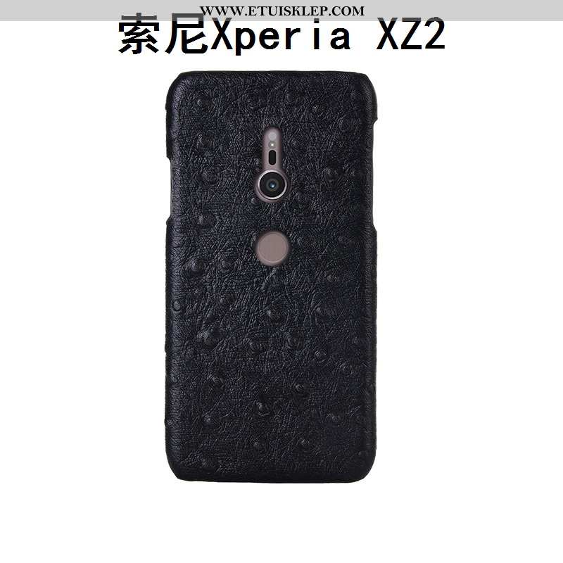 Obudowa Sony Xperia Xz2 Prawdziwa Skóra Moda Futerał Ochraniacz Telefon Komórkowy Brązowy Tylna Pokr